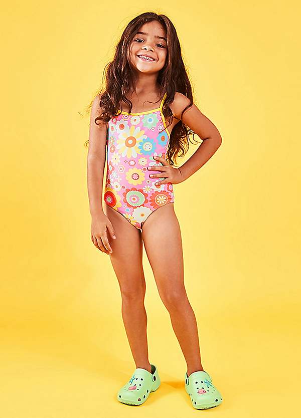 Accessorize Girls Boho Floral Swimsuit Grattan