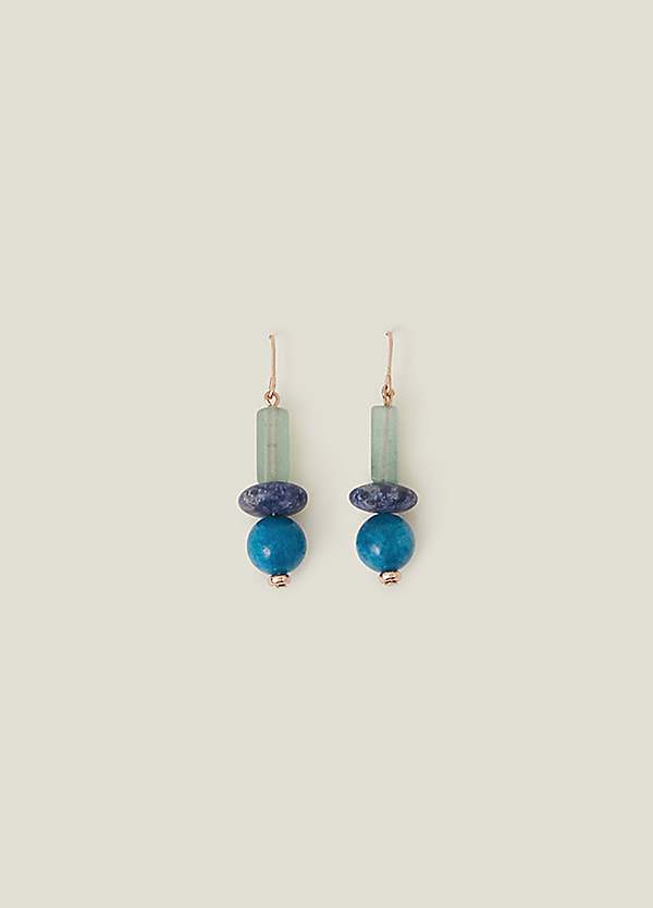 Stone on sale drop earrings