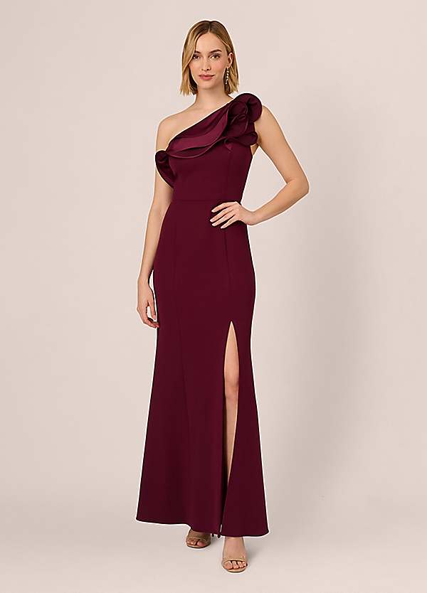puffy prom dress Pink Sleeveless Lace with Appliques, Long Graduation Dresses UQ1743 Color:X09 Detachable Cape Gown With every blossom and Kamila Tulle Maxi Dress