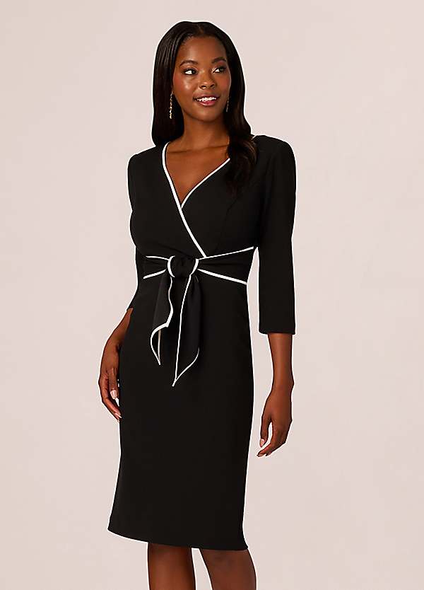 midi black tie wedding guest dress