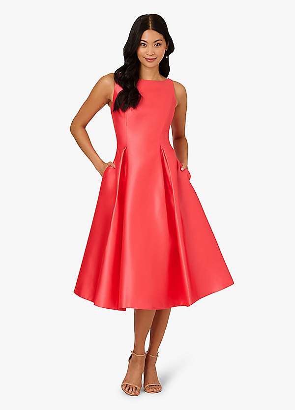 Adrianna Papell Sleeveless Tea Length Dress | Grattan