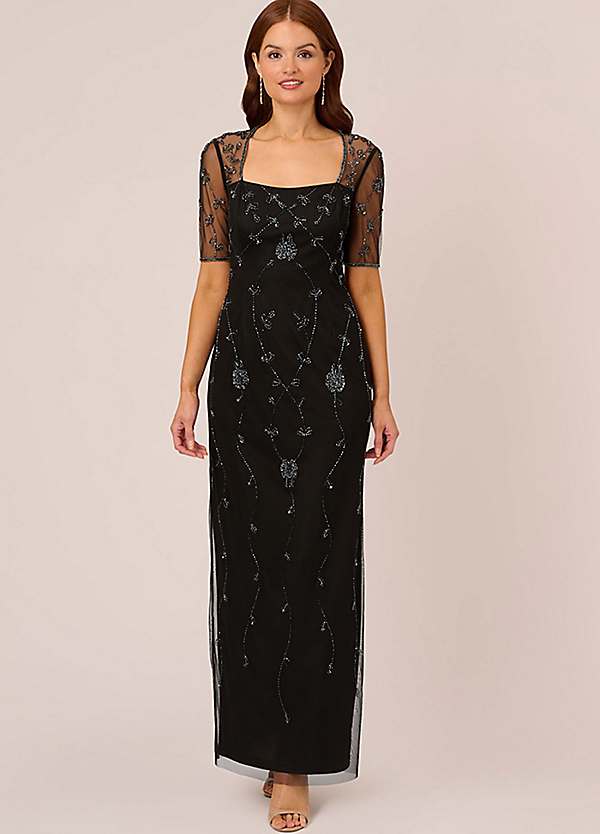 Adrianna Papell Studio Beaded Long Dress | Grattan Adrianna Papell Studio Beaded Long Dress | Grattan