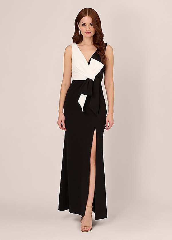 Adrianna Papell Two-Tone Evening Gown Grattan