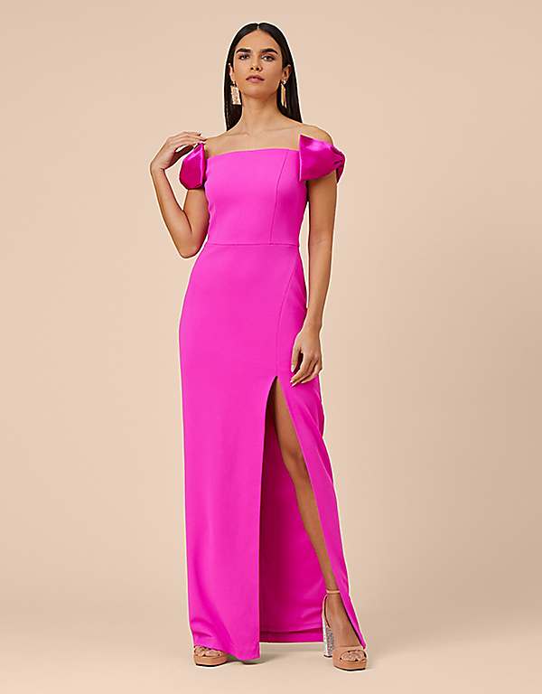 Aidan by Adrianna Papell Stretch Crepe Column Gown