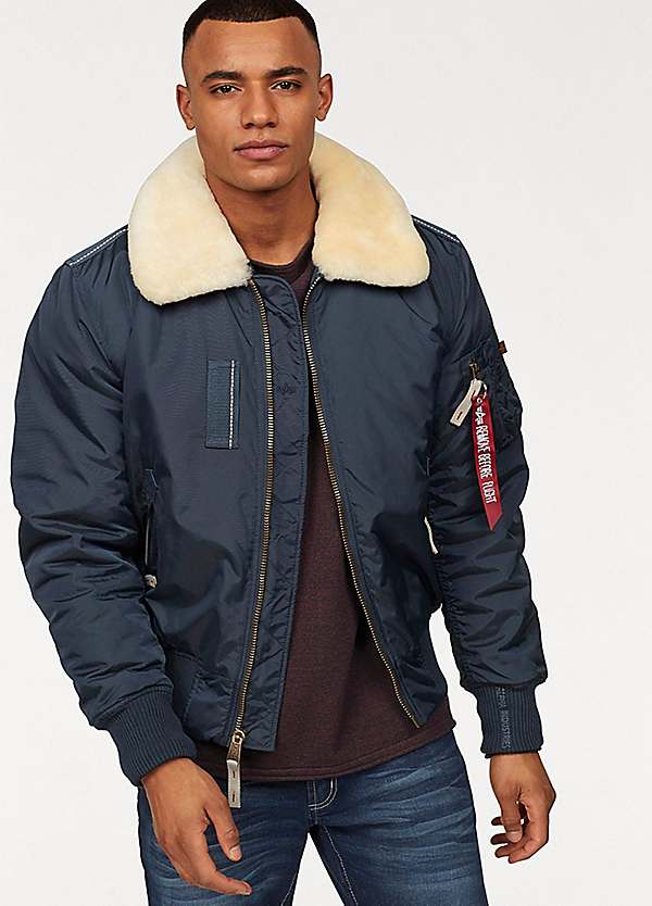 alpha industries fur collar