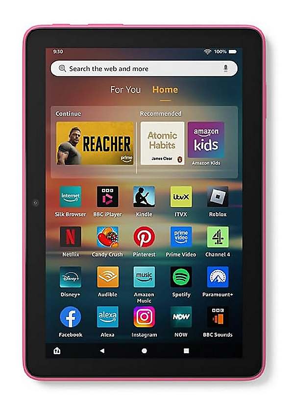 Amazon Fire HD 8 タブレット 32GB 2024 Amazon Fire HD 8 Inch Tablet (2024) - 32GB, Hibiscus | Grattan