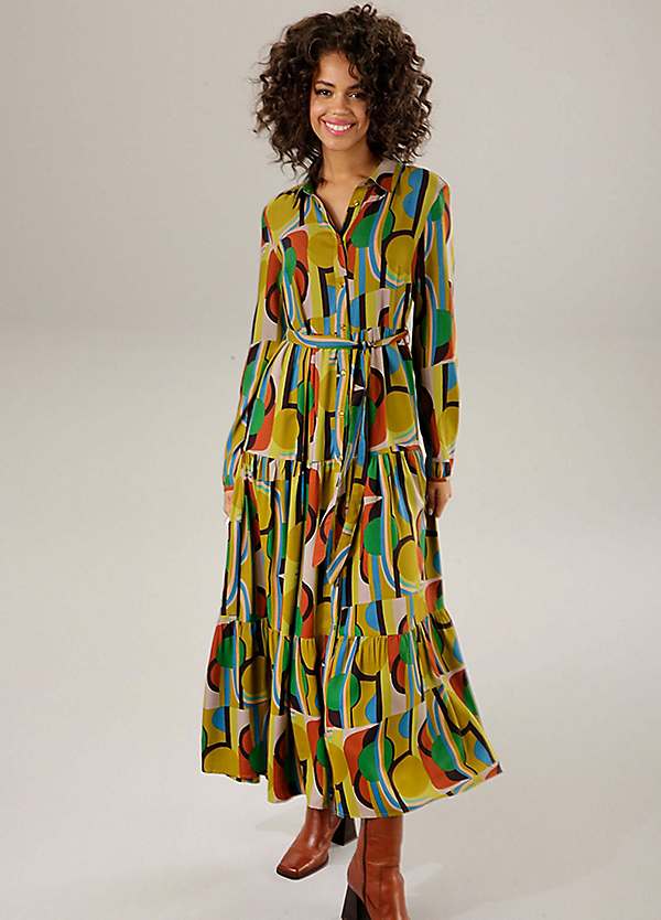 long sleeve colourful dress Plus Size Women Autumn Rainbow Striped Print V-Neck High Split Maxi Dress XL-5XL Long Sleeve Floor-Length Velvet Dress from Dhgate Plus size Dresses