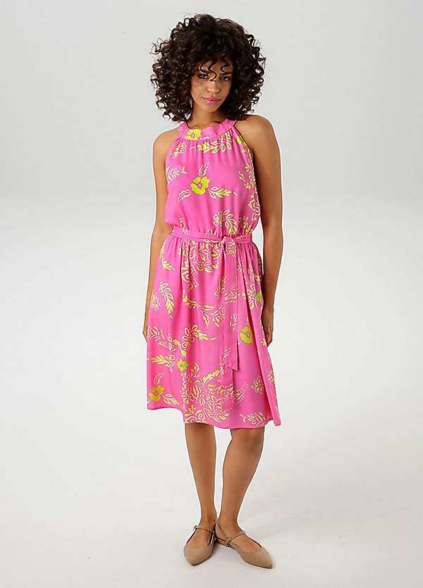 Aniston Sleeveless Floral Print Summer Dress | Grattan