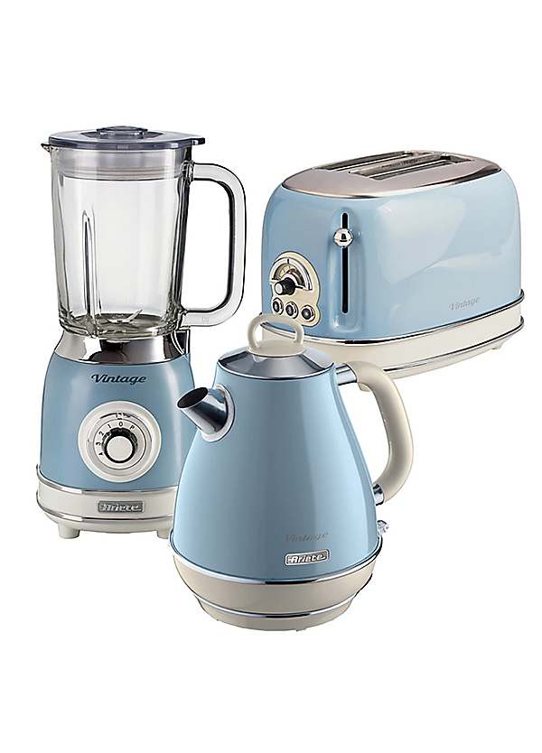 Ariete Vintage Blue Toaster Ariete Vintage Retro Jug Kettle, Slice
