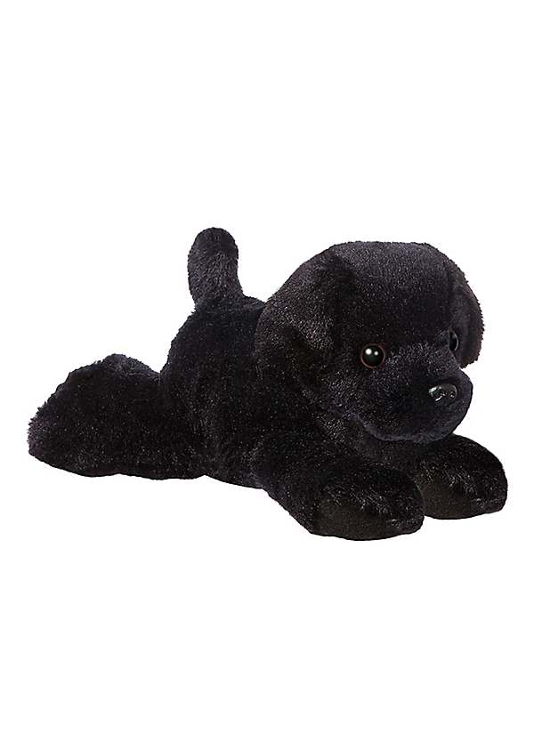 Aurora Mini Flopsies Blackie Black Labrador Soft Toy Grattan