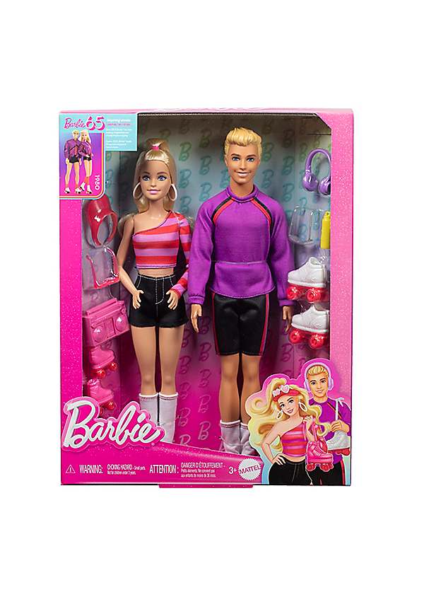 Barbie 65th Anniversary Barbie Ken Fashionista Dolls 2 Pack