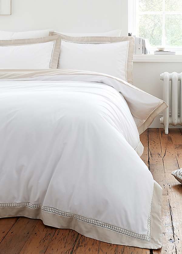 Bianca Green/White Floral 100% Cotton Reversible Comforter Set