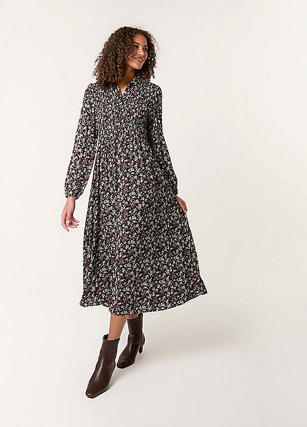 long ditsy floral dress Weekend Wandering Yellow Ditsy Floral Maxi Dress Shop the Mint