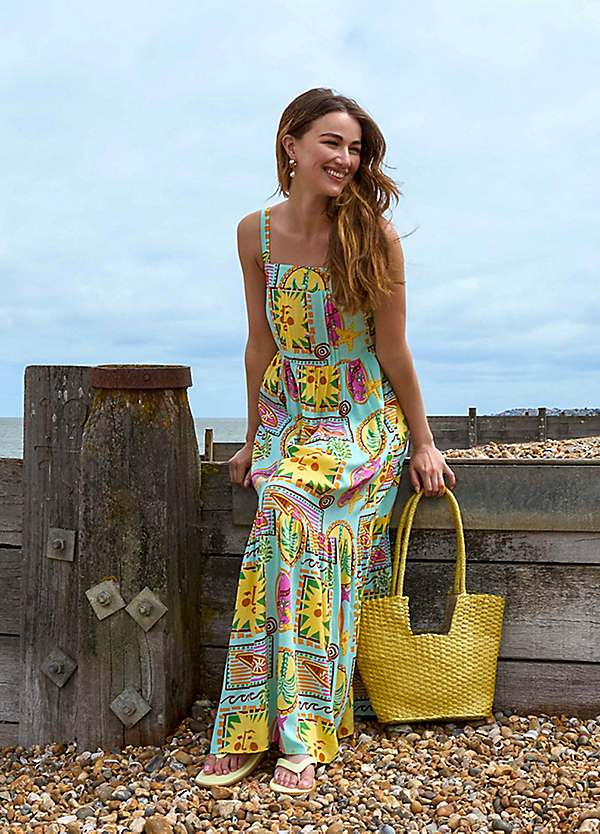 blue vanilla maxi dress Verlaine Blue Floral Maxi Dress - US 18 main image 1