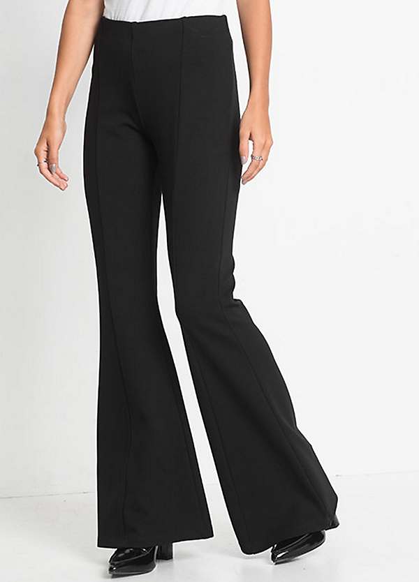 Witt Elasticated Wide Leg Jersey Trousers