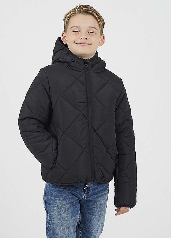Brave Soul Quilted Hooded Puffer Jacket Grattan