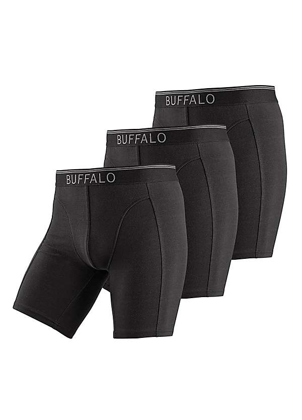 Buffalo Pack of 3 Long Boxer Shorts