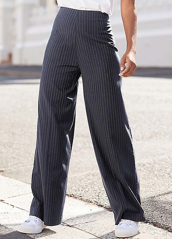 Witt Elasticated Wide Leg Jersey Trousers