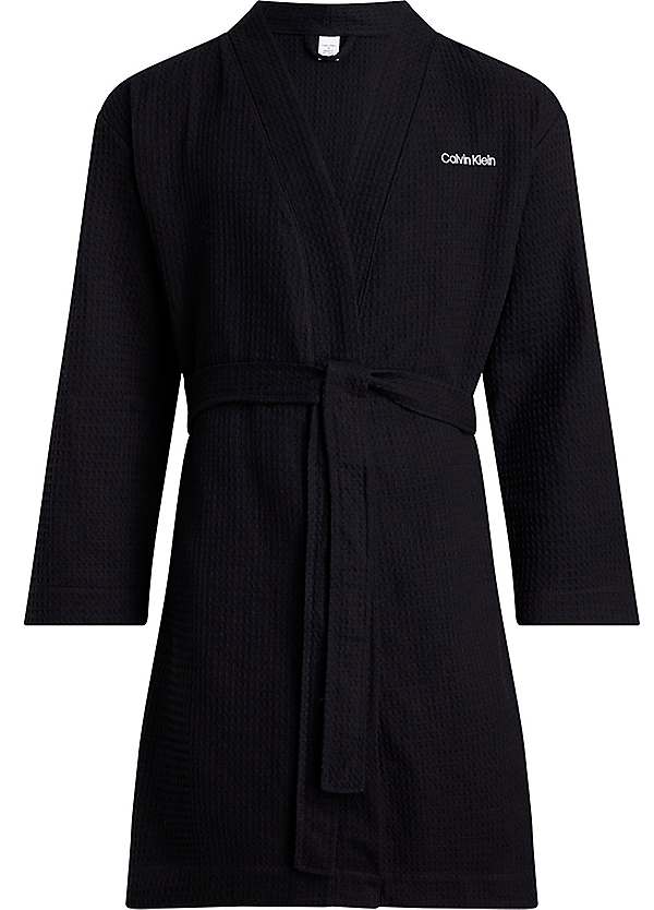 Calvin klein black robe best sale