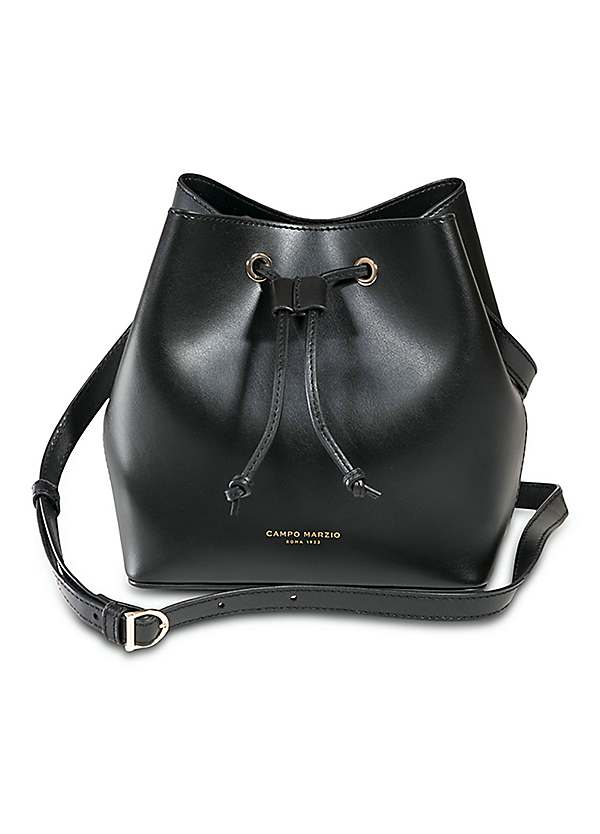 Black bucket bag 'The Leather Bucket