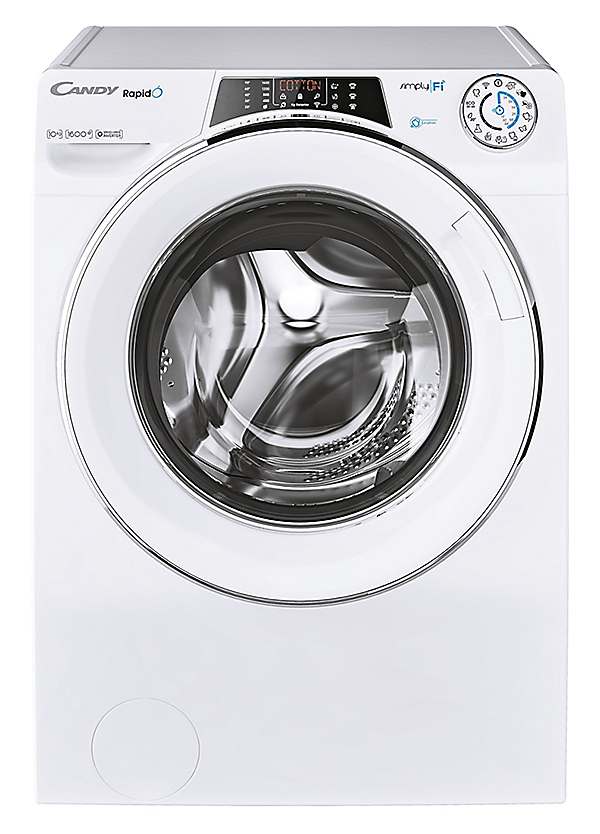Candy Rapido 10KG 1600 Spin Washing Machine RO16106DWMCE 80 White Grattan