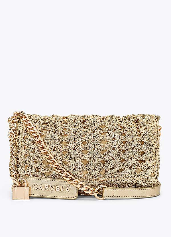 Carvela Gold Valeria Cross Body Bag | Grattan