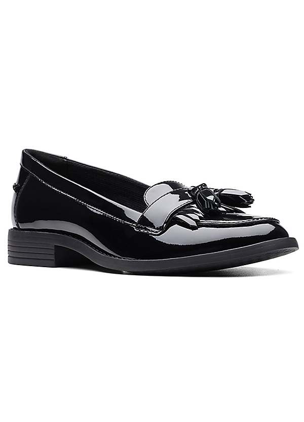 Clarks hot sale patent loafers