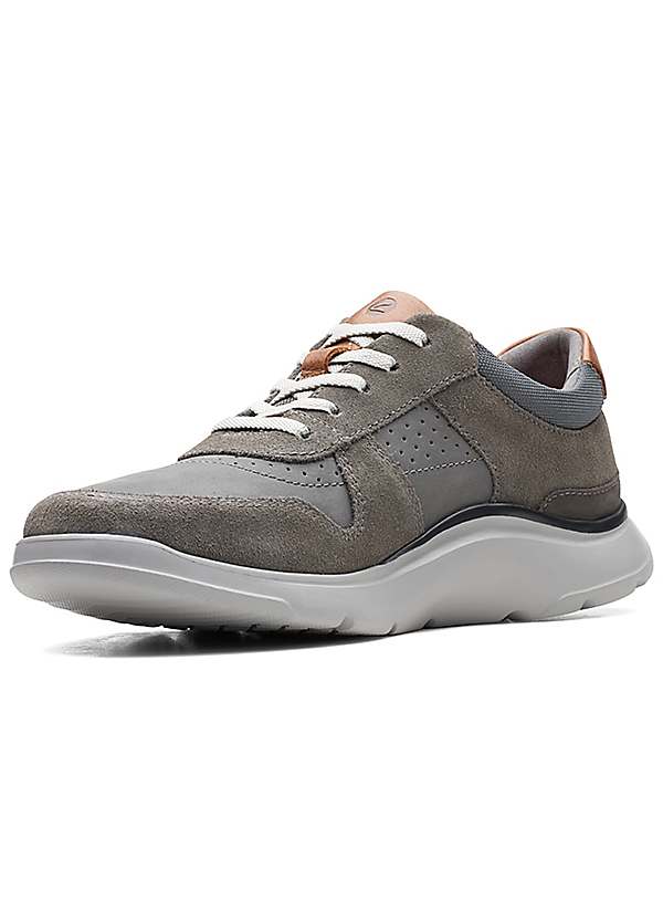 Clarks men's hot sale leather sneakers