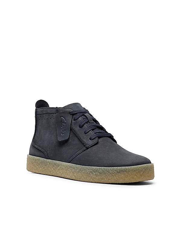 Clarks Navy Streethill Mid Shoes | Grattan