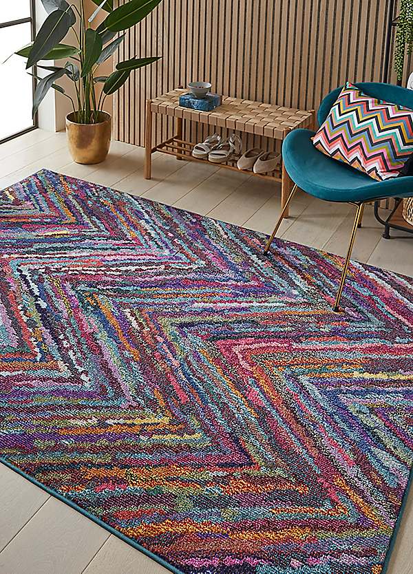 Concept Looms Carnaval Zig Zag Rug | Grattan