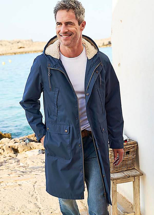 Cotton Traders 40 Inch Fleece-Lined Waterproof Moorland Coat | Grattan