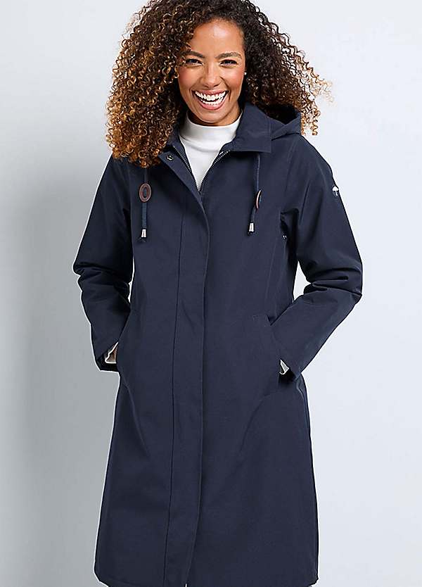 Cotton Traders Longline All-Weather Fleece-Lined Waterproof Coat