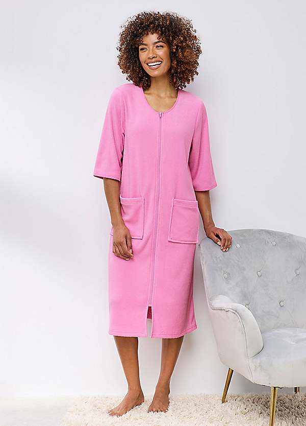 white christmas dresses Verona Organic Cotton Towelling Dressing Gown Bath Robe main image 1