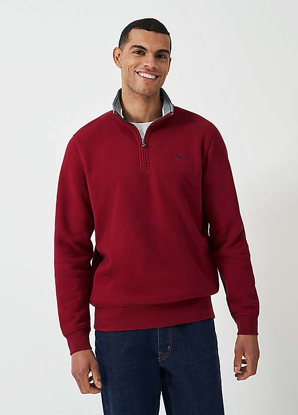 Crew Clothing Company Classic 1/2 Zip Sweat | Grattan