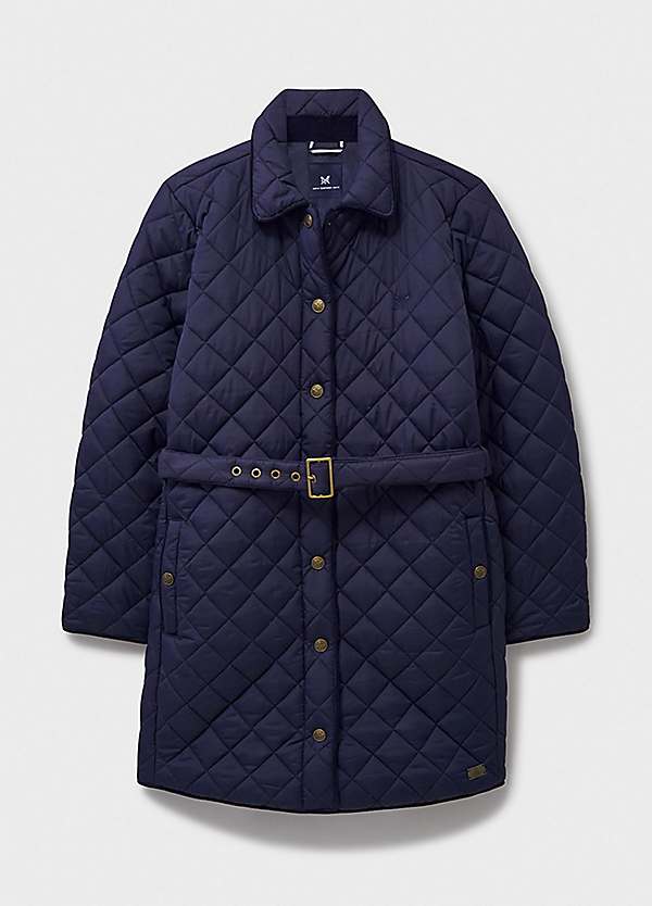 Crew Clothing Womens Navy Padded Coat Crew Clothing Womens Quilted