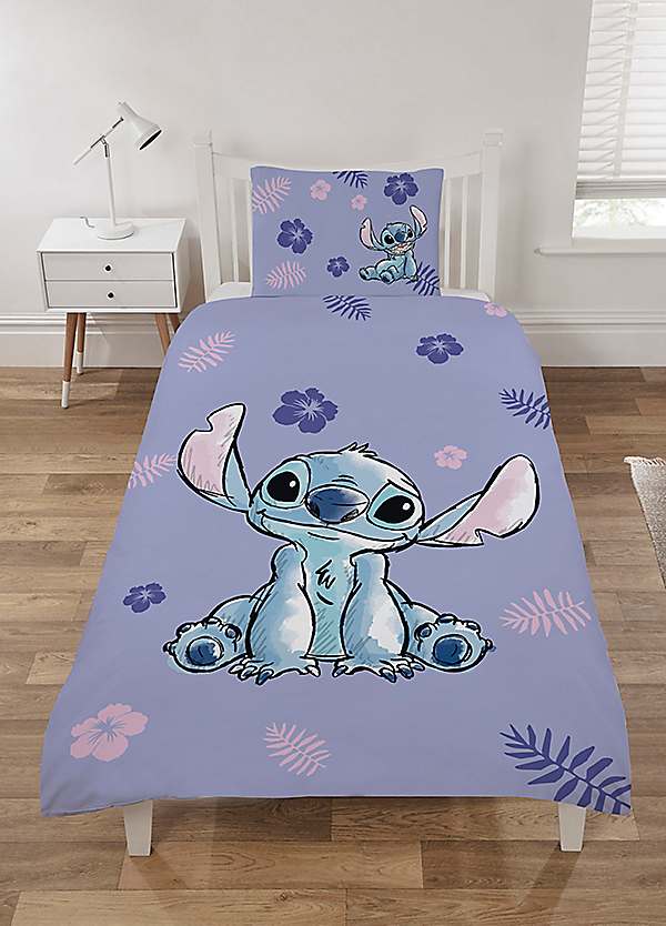 Lylo & Stitch hoeslaken - Eenpersoons - 90 x 200cm - Katoen