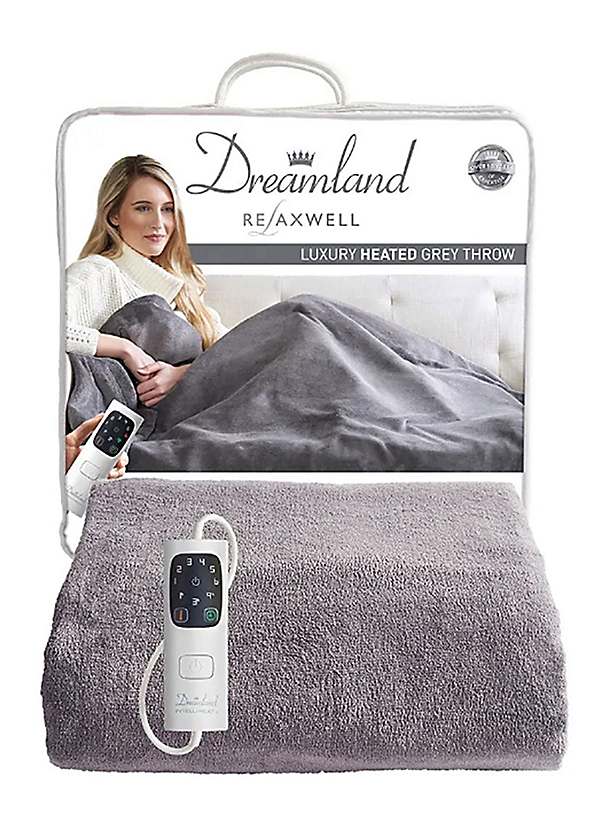 Dreamland Luxury Heated Throw - Grey | Grattan