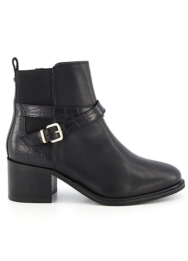 Leather strap hot sale boots