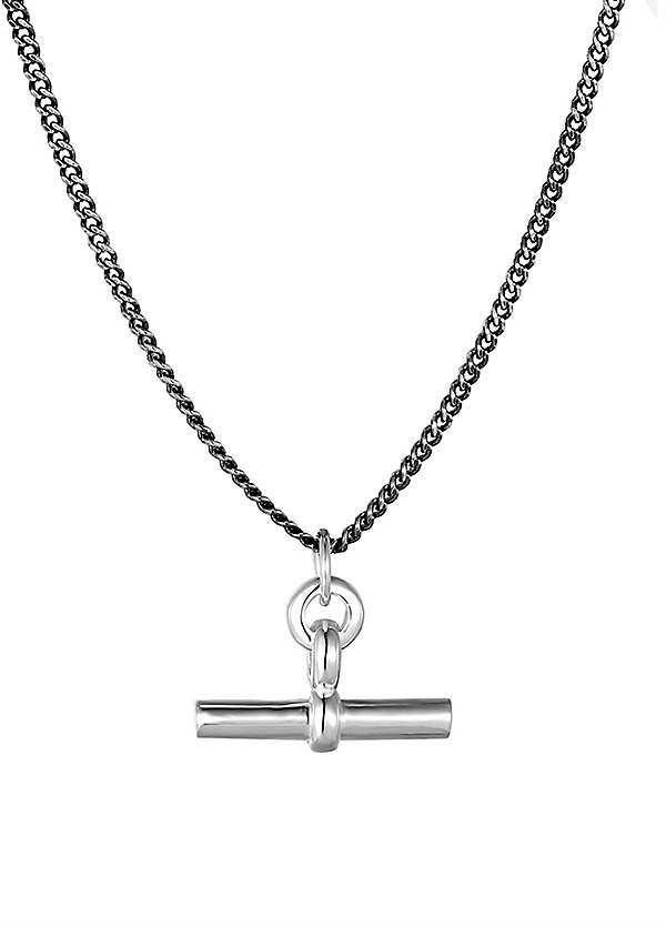 Sterling silver balance hot sale bar necklace