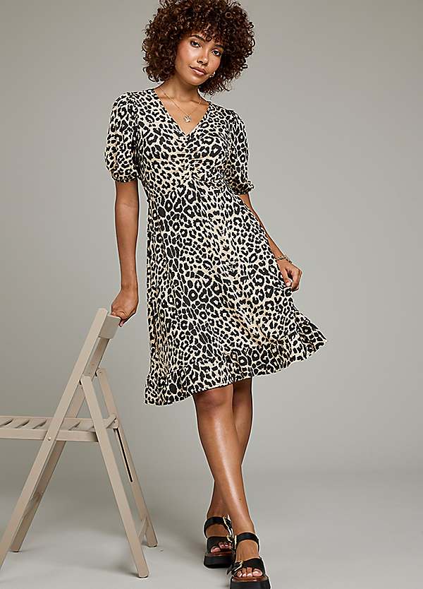 Freemans Animal Print Jersey Tea Dress | Grattan
