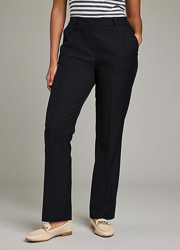 Freemans Black Straight Leg Trousers