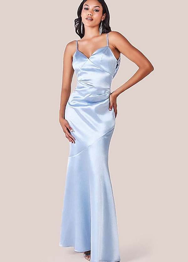 chinese dress ladies SATIN BIAS COWL BACK MAXI | WAVE — THIRD FORM