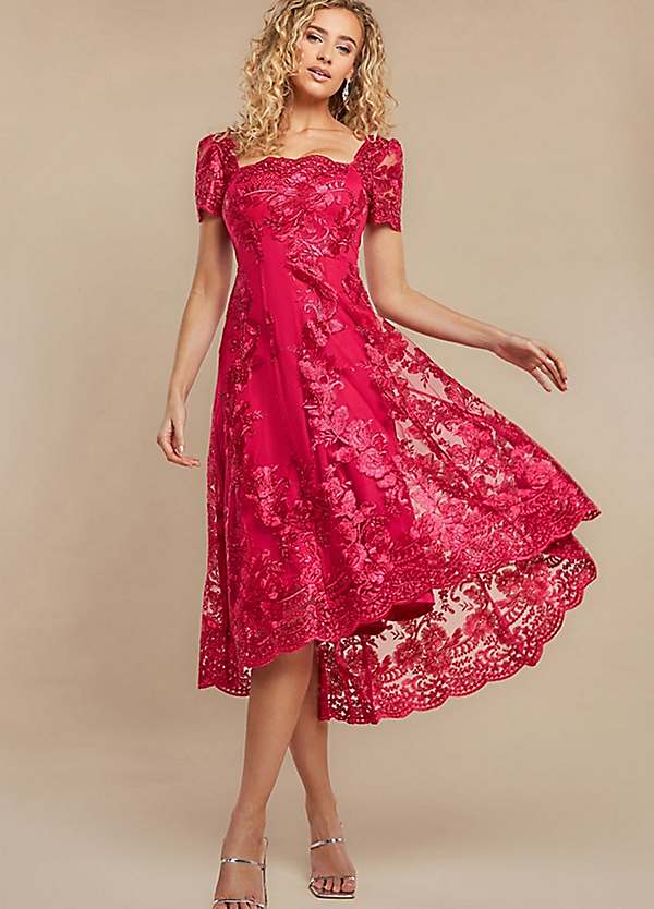 long midi dress for wedding Tulle Midi Simple Wedding Dress Millie