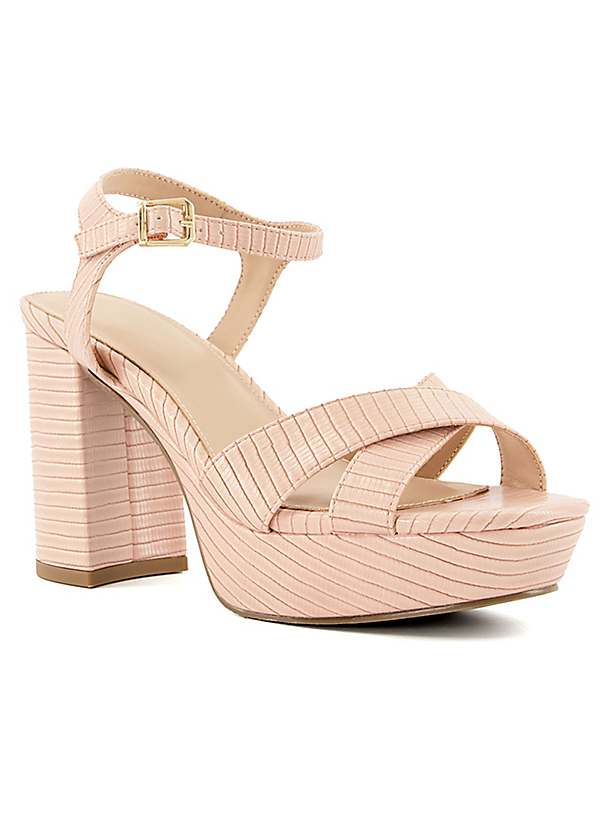 Dune head over clearance heels rose gold