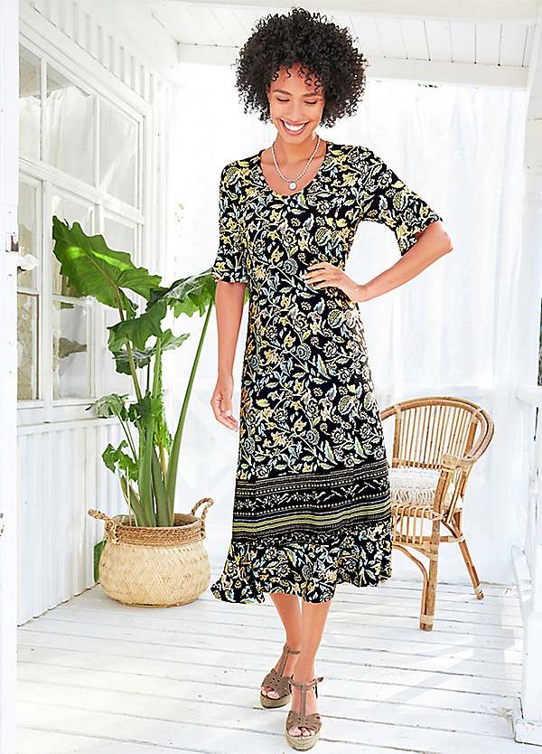 chinese dress ladies Heine Maxi Dress Off White / 3XL main image 0