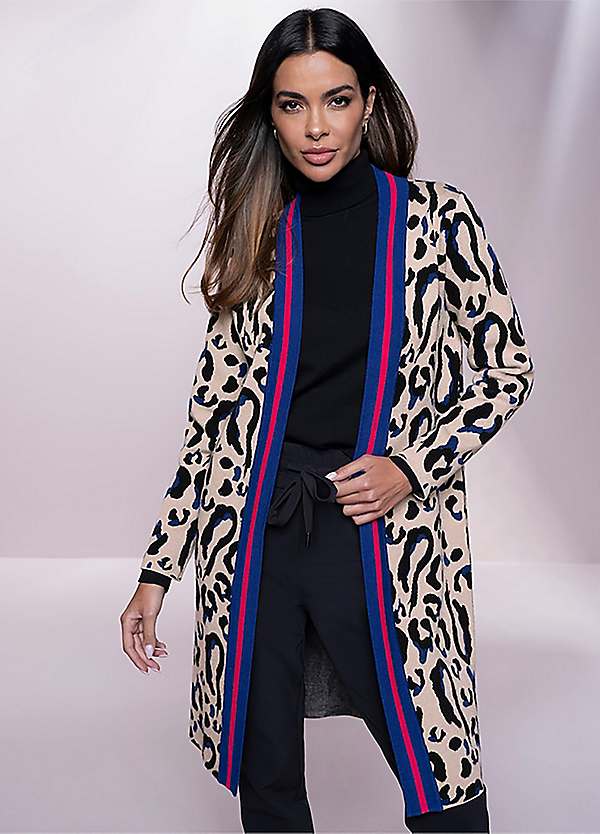 Printed long cardigan 2025