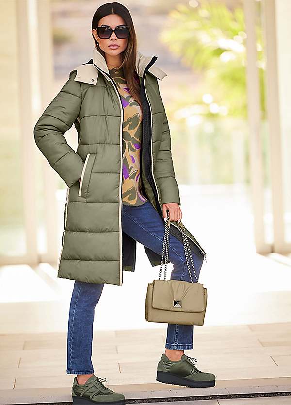Heine Long Quilted Coat | Grattan