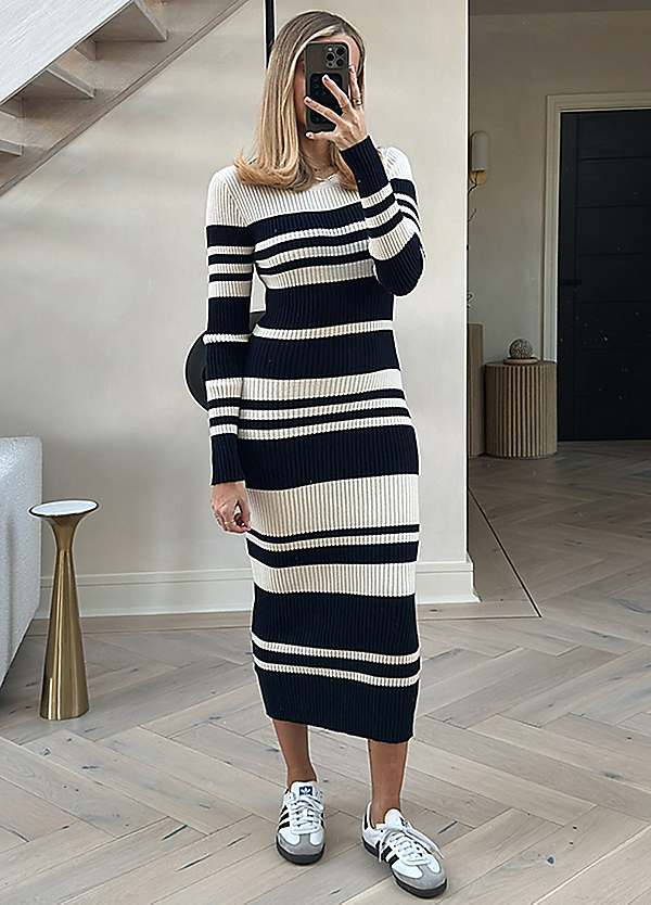 Jumper style dress long best sale