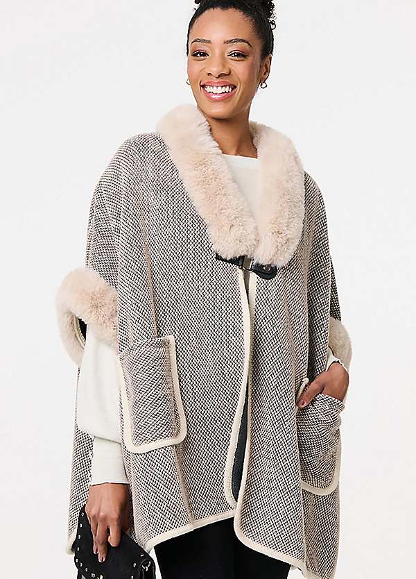 Zara sale Soft Faux Fur Jacket