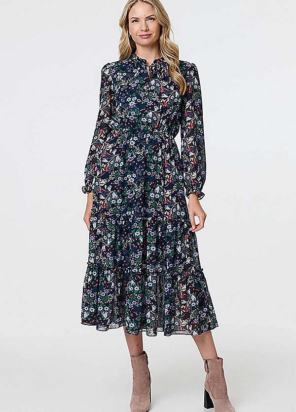 Blue Free People Kikas Midi Dress Willie Denim Midi Dress Free People